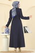Dress 2754SL432-MS Navy Blue - Thumbnail