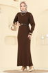 الفستان بني 2761AYD574-MS - Thumbnail