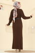 الفستان بني 2761AYD574-MS - Thumbnail