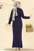 Dress 2761AYD574-MS Navy Blue - Thumbnail