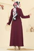 Dress 2761SL432-MS Burgundy - Thumbnail