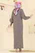 الفستان بيج غامق 2764AYD574-MS - Thumbnail