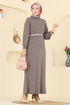 الفستان بيج غامق 2764AYD574-MS - Thumbnail