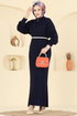 Dress 2770AYD574-MS Navy Blue - Thumbnail