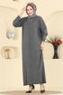 الفستان رمادي غامق 2772AYD574-MS - Thumbnail