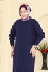 Dress 2772AYD574-MS Navy Blue - Thumbnail