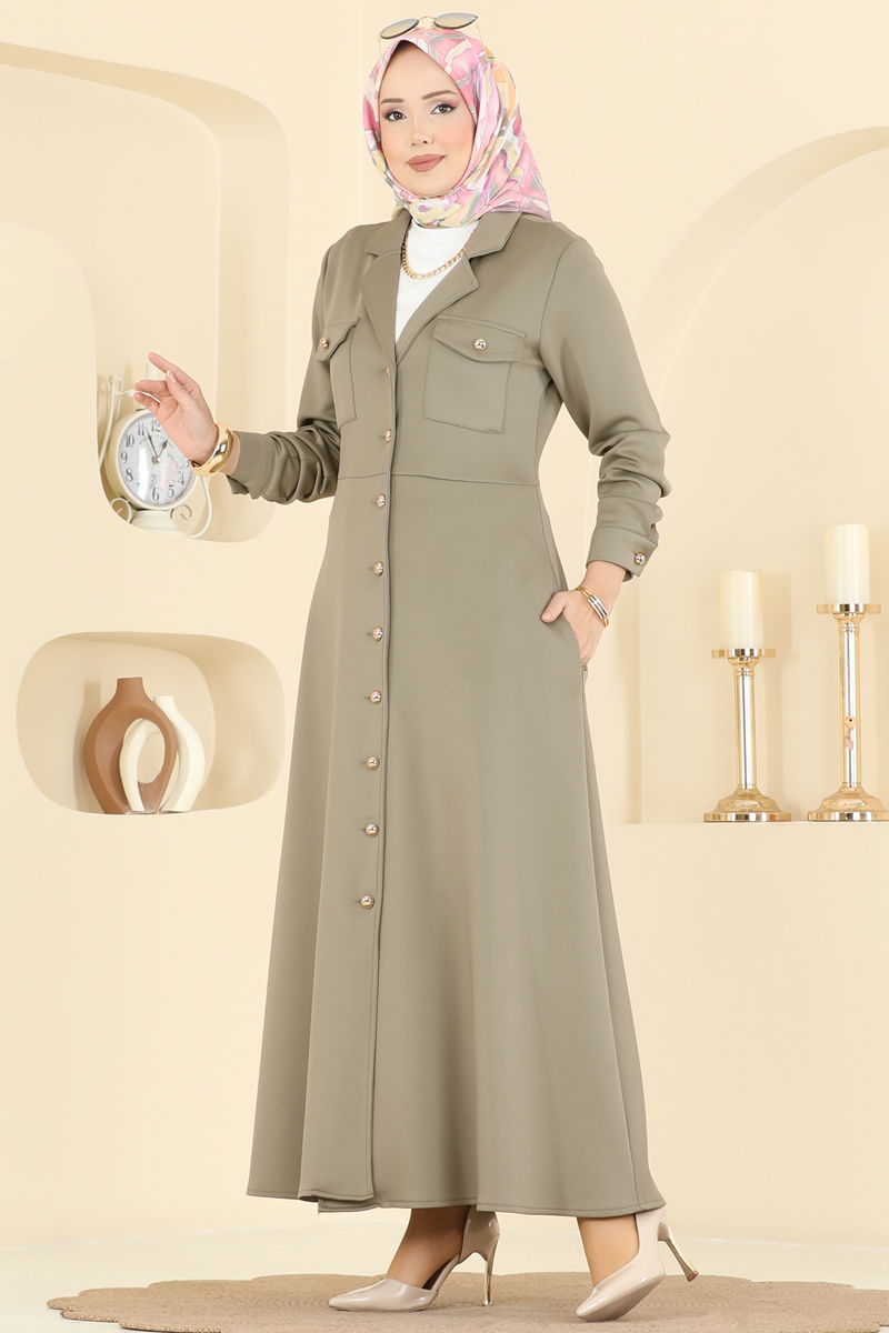 الفستان أخضر عشبي 2772SL432-MS