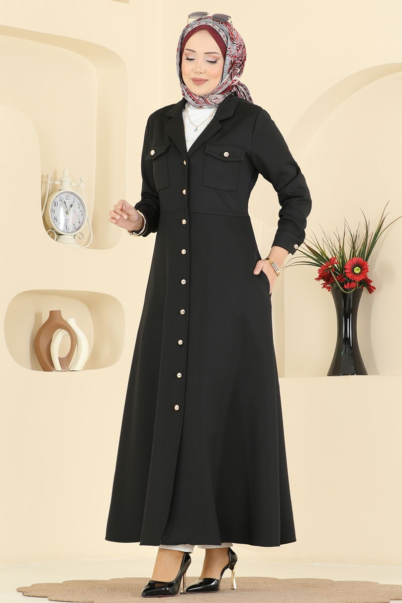 الفستان أسود 2772SL432-MS