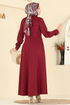 Dress 2772SL432-MS Burgundy - Thumbnail