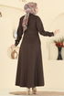 الفستان بني غامق 2772SL432-MS - Thumbnail