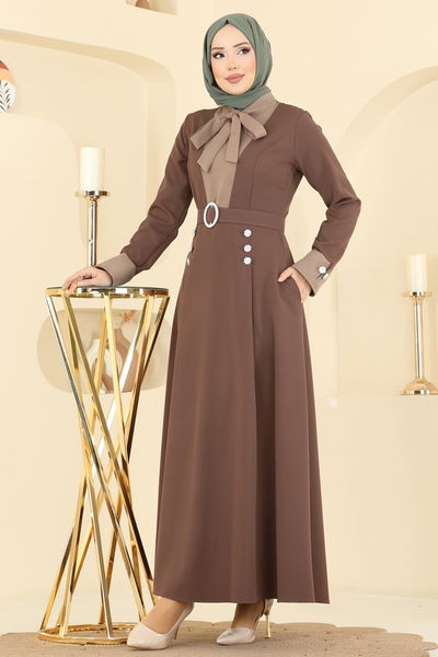 S.L. - Dress 2774SL432-MS Brown - 418470