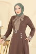 الفستان بني 2774SL432-MS - Thumbnail