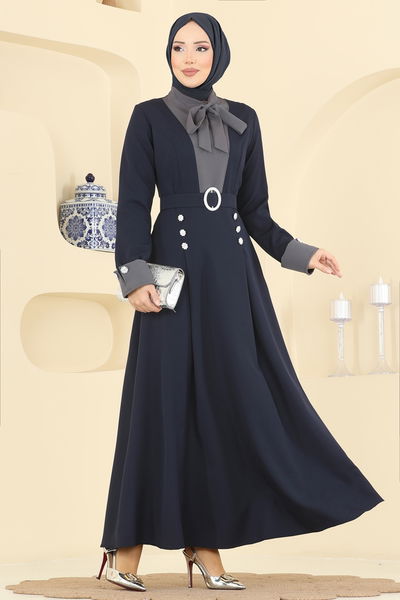 S.L. - Dress 2774SL432-MS Navy Blue - 418474