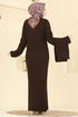 Dress 2776AYD574-MS Brown - Thumbnail