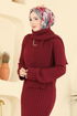 Dress 2776AYD574-MS Burgundy - Thumbnail