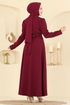 Dress 2788SL432-MS Burgundy - Thumbnail