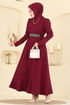 Dress 2788SL432-MS Burgundy - Thumbnail