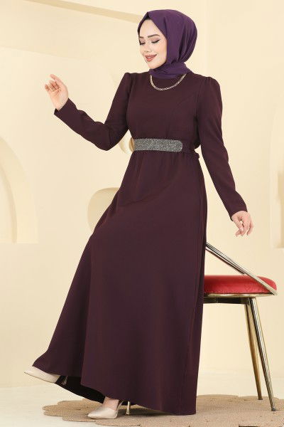 S.L. - Dress 2788SL432-MS Damson
