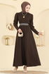 Dress 2788SL432-MS Dark Brown - Thumbnail
