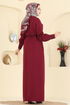 Dress 2790SL432-MS Burgundy - Thumbnail
