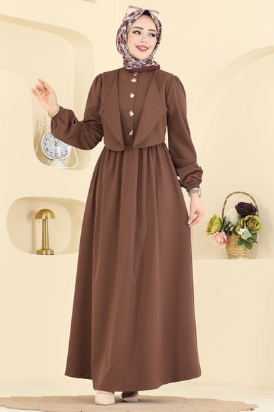 S.L. - Dress 2805SL432-MS Brown - 424627