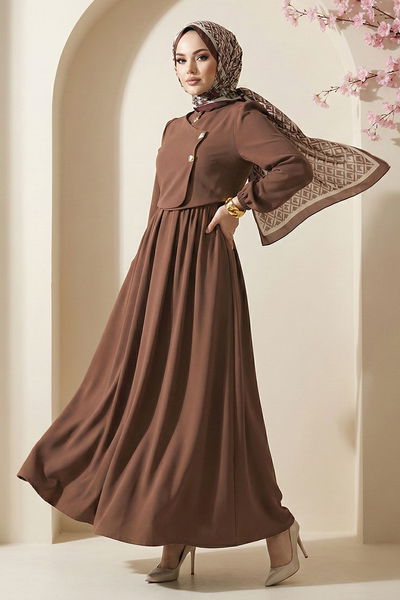 S.L. - Dress 2805SL432-MS Brown - 424632
