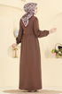 الفستان بني 2805SL432-MS - Thumbnail