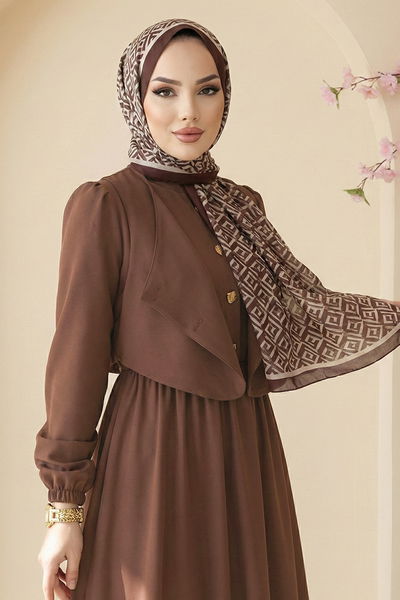 S.L. - الفستان بني 2805SL432-MS - 424631