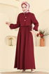 Dress 2805SL432-MS Burgundy - Thumbnail