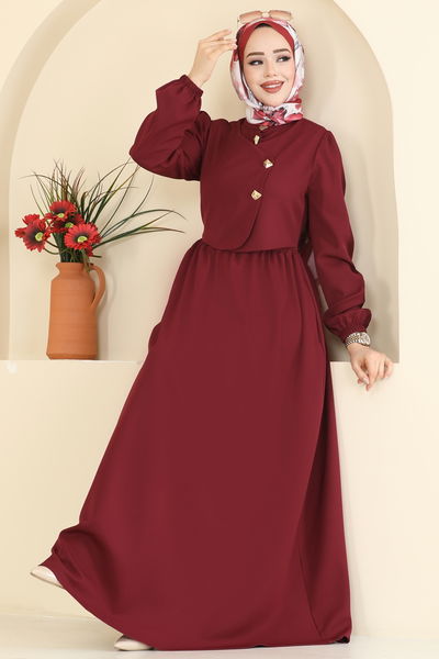 S.L. - Dress 2805SL432-MS Burgundy - 424606