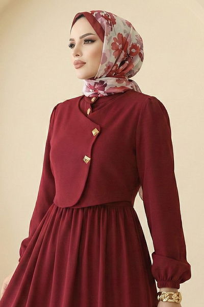 S.L. - الفستان خمري 2805SL432-MS - 424610