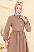 الفستان بيج غامق 2805SL432-MS - Thumbnail