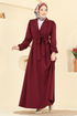 Dress 2812SL432-MS Burgundy - Thumbnail