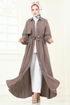 الفستان بيج غامق 283ASN888-MS - Thumbnail