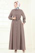 الفستان بيج غامق 283ASN888-MS - Thumbnail