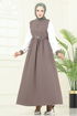 الفستان بيج غامق 286ASN888-MS - Thumbnail