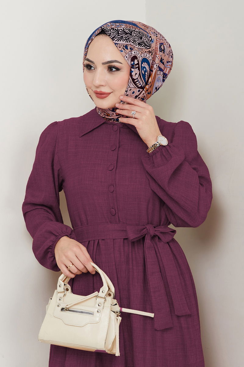 Dress 3025HBS856-MS Damson