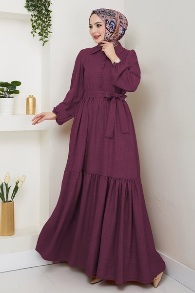 H.B.S. - Dress 3025HBS856-MS Damson - 426539