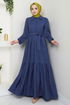 Dress 3025HBS856-MS Navy Blue - Thumbnail
