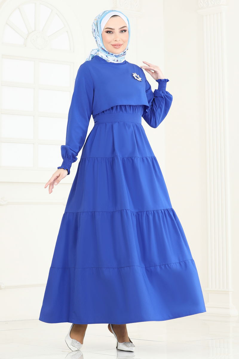 Dress 3042KTR750-MS Saxe