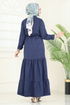 Dress 3049KTR750-MS Navy Blue - Thumbnail