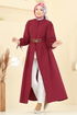 Dress 3060KTR750-MS Burgundy - Thumbnail