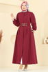 Dress 3060KTR750-MS Burgundy - Thumbnail