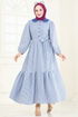 Dress 3068HBS856-MS Indigo - Thumbnail