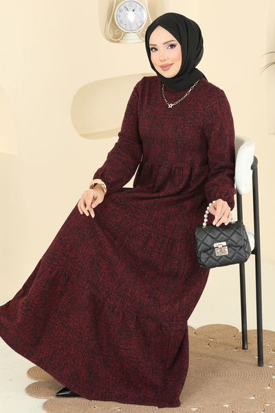 K.T.R. - Dress 3071KTR750-MS Burgundy - 418559