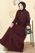 Dress 3071KTR750-MS Burgundy - Thumbnail