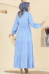 الفستان أزرق فاتح 3075KTR750-MS - Thumbnail