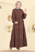 الفستان بني 3075KTR750-MS - Thumbnail