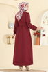 Dress 3076KTR750-MS Burgundy - Thumbnail
