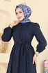 Dress 3076KTR750-MS Navy Blue - Thumbnail